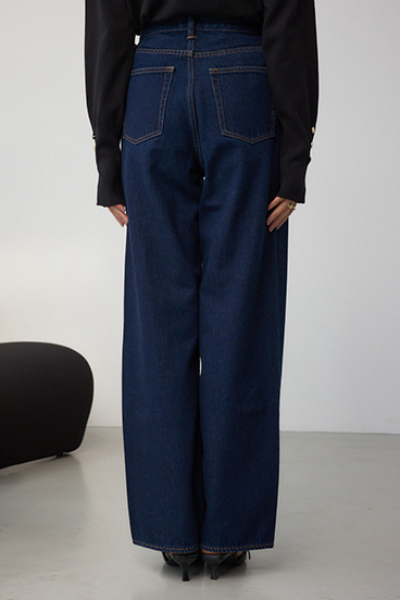 【WEB限定】AZUL DENIM ハイウエストワイドロング丈 詳細画像