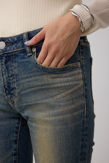 AZUL DENIM リペアスキニーデニム 詳細画像