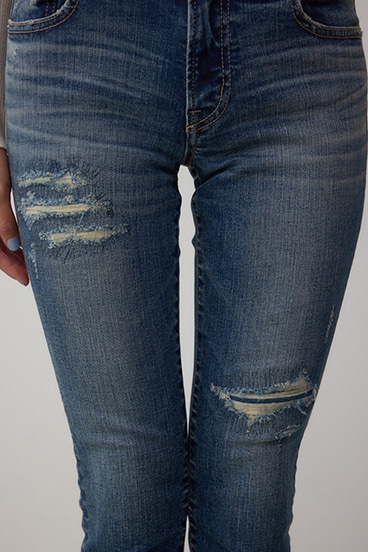 AZUL DENIM リペアスキニーデニム 詳細画像