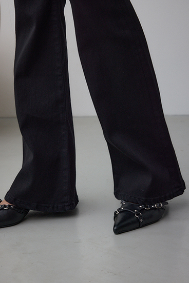 【WEB限定】AZUL DENIM フレアデニムロング丈 詳細画像