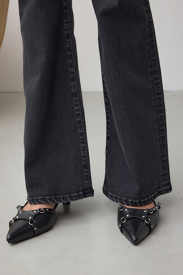 【WEB限定】AZUL DENIM フレアデニムロング丈 詳細画像