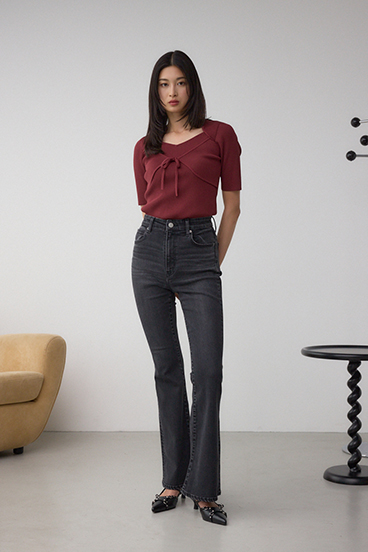 【WEB限定】AZUL DENIM フレアデニムロング丈 詳細画像