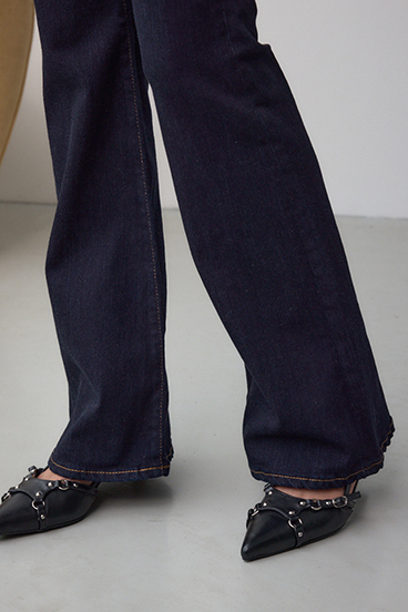 【WEB限定】AZUL DENIM フレアデニムロング丈 詳細画像