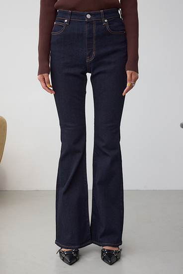 【WEB限定】AZUL DENIM フレアデニムロング丈 詳細画像