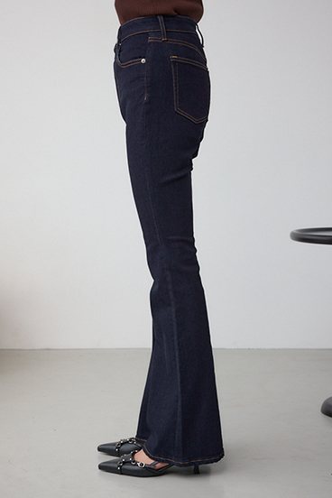 【WEB限定】AZUL DENIM フレアデニムロング丈 詳細画像