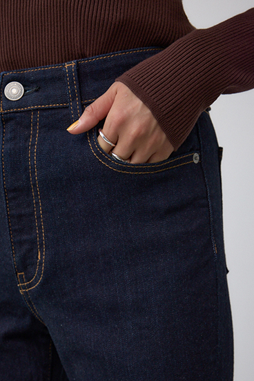 【WEB限定】AZUL DENIM フレアデニムロング丈 詳細画像