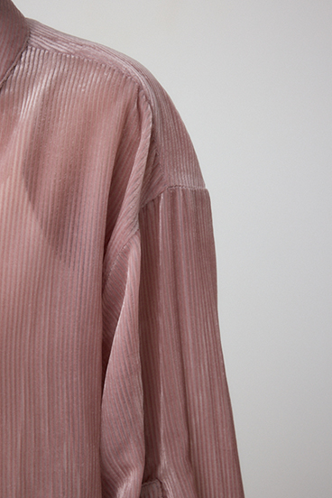 シアーコーデュロイ袖スリットボタンシャツ 詳細画像