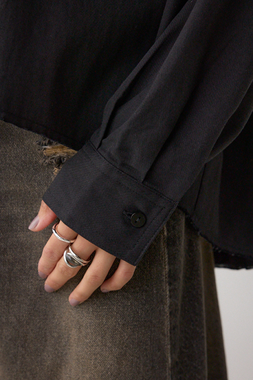 ラウンドヘムルーズシャツ 詳細画像