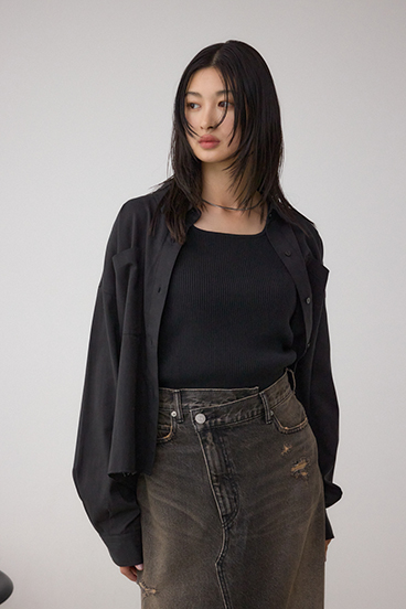 ラウンドヘムルーズシャツ 詳細画像