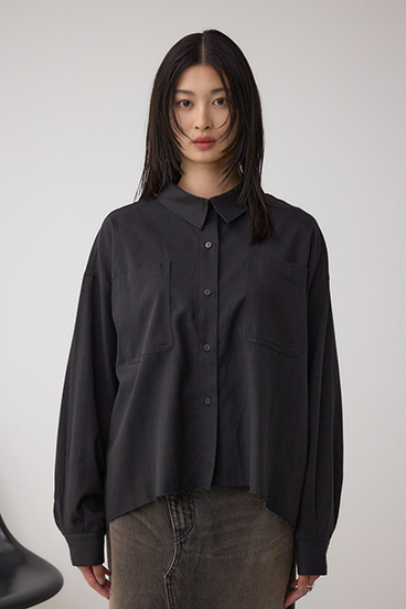 ラウンドヘムルーズシャツ 詳細画像