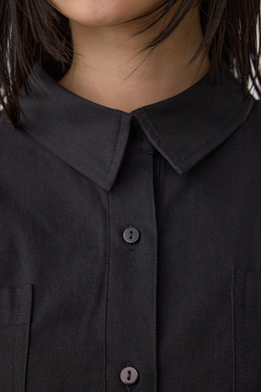 ラウンドヘムルーズシャツ 詳細画像