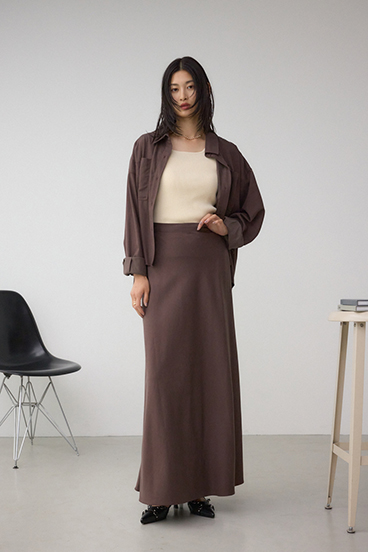 ラウンドヘムルーズシャツ 詳細画像