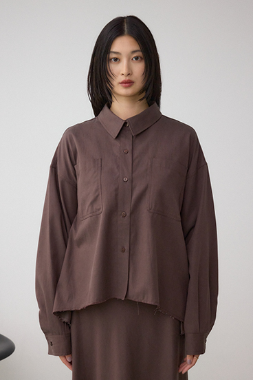 ラウンドヘムルーズシャツ 詳細画像