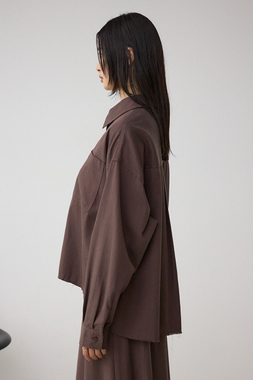 ラウンドヘムルーズシャツ 詳細画像