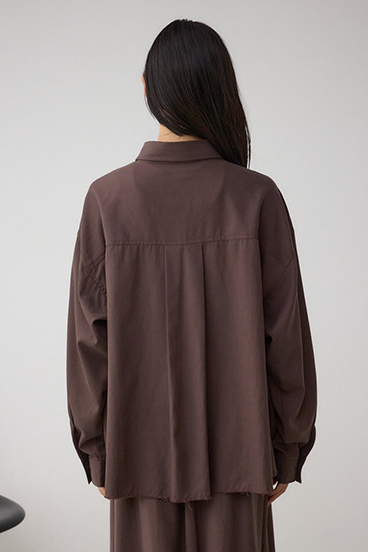 ラウンドヘムルーズシャツ 詳細画像