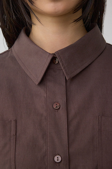 ラウンドヘムルーズシャツ 詳細画像