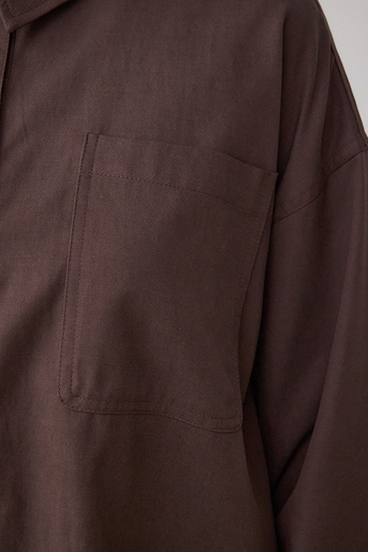 ラウンドヘムルーズシャツ 詳細画像