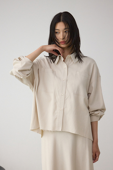 ラウンドヘムルーズシャツ 詳細画像