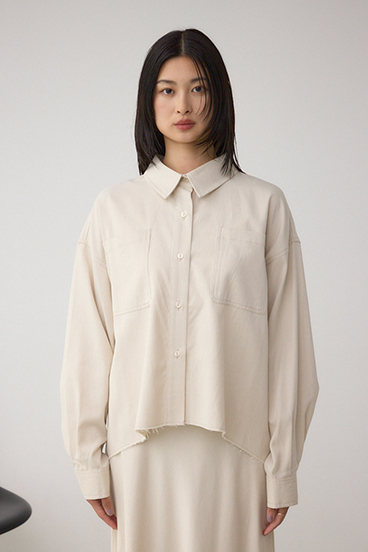 ラウンドヘムルーズシャツ 詳細画像