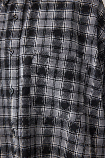 【着丈バリエ】アソートフリンジチェックシャツ 詳細画像