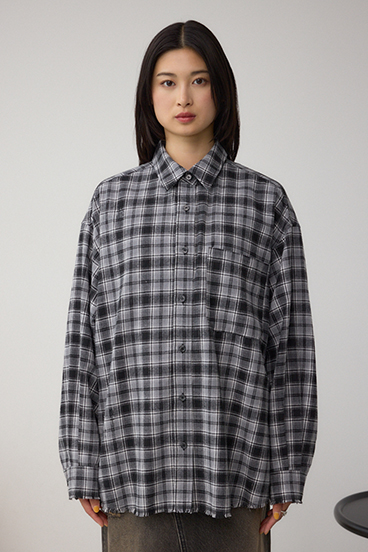 【着丈バリエ】アソートフリンジチェックシャツ 詳細画像