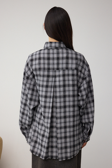 【着丈バリエ】アソートフリンジチェックシャツ 詳細画像