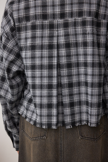 【着丈バリエ】アソートフリンジチェックシャツ 詳細画像