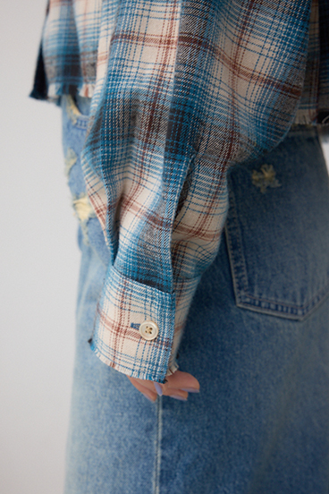 【着丈バリエ】アソートフリンジチェックシャツ 詳細画像