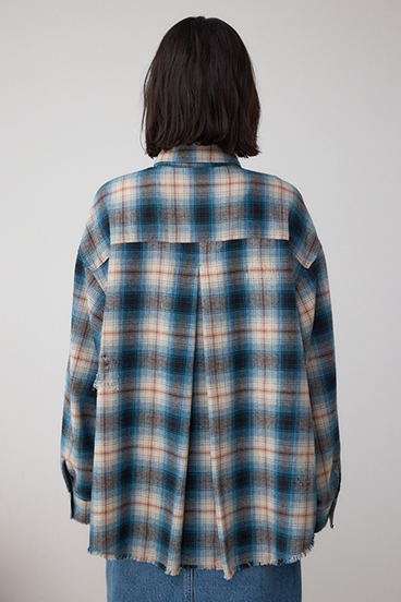 【着丈バリエ】アソートフリンジチェックシャツ 詳細画像