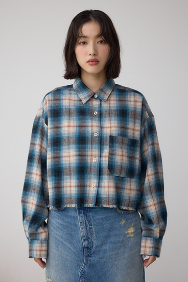 【着丈バリエ】アソートフリンジチェックシャツ 詳細画像