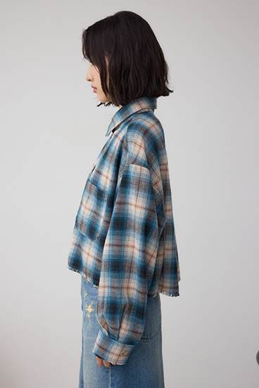 【着丈バリエ】アソートフリンジチェックシャツ 詳細画像