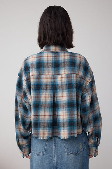 【着丈バリエ】アソートフリンジチェックシャツ 詳細画像