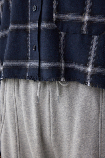 【着丈バリエ】アソートフリンジチェックシャツ 詳細画像