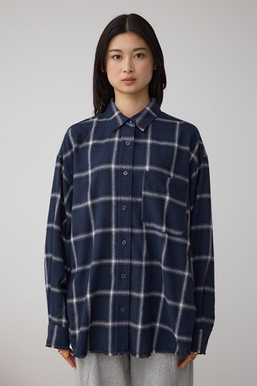 【着丈バリエ】アソートフリンジチェックシャツ 詳細画像