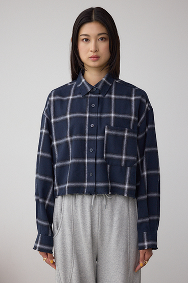 【着丈バリエ】アソートフリンジチェックシャツ 詳細画像