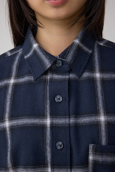 【着丈バリエ】アソートフリンジチェックシャツ 詳細画像