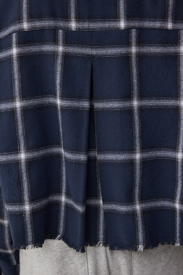 【着丈バリエ】アソートフリンジチェックシャツ 詳細画像