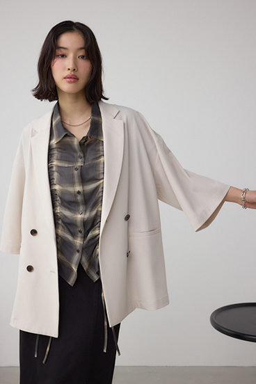 C/T冷感 半袖ルーズシャツジャケット 詳細画像