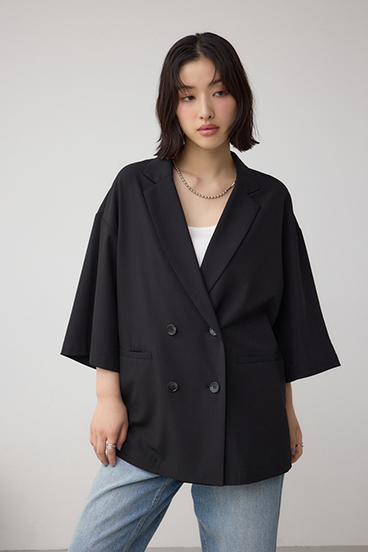 C/T冷感 半袖ルーズシャツジャケット 詳細画像