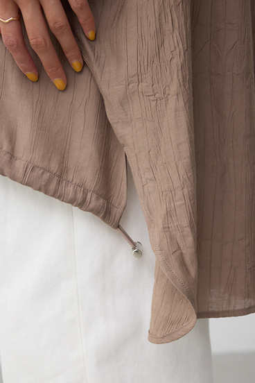 C/T冷感 裾ドロストドルマンルーズシャツ 詳細画像