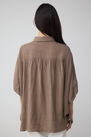 C/T冷感 裾ドロストドルマンルーズシャツ 詳細画像