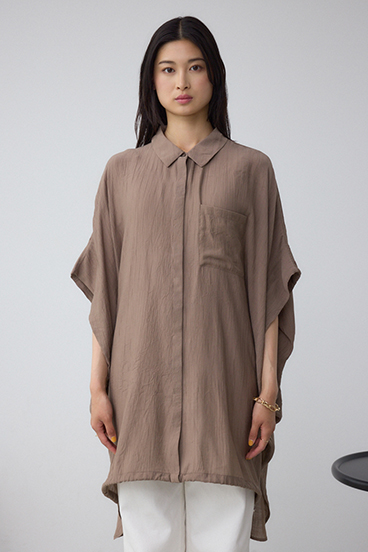 C/T冷感 裾ドロストドルマンルーズシャツ 詳細画像