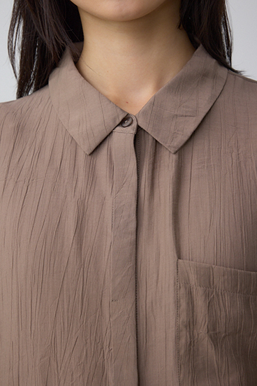 C/T冷感 裾ドロストドルマンルーズシャツ 詳細画像