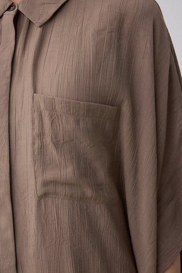 C/T冷感 裾ドロストドルマンルーズシャツ 詳細画像