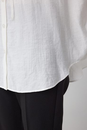 フード付きボタンシャツ 詳細画像