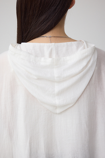 フード付きボタンシャツ 詳細画像