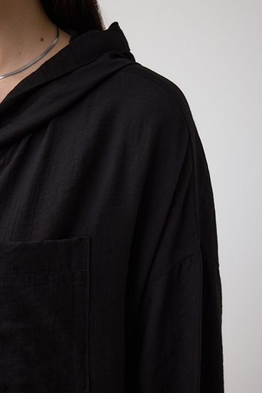 フード付きボタンシャツ 詳細画像