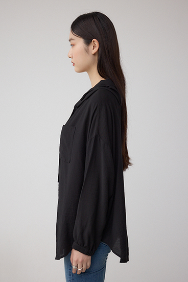 フード付きボタンシャツ 詳細画像