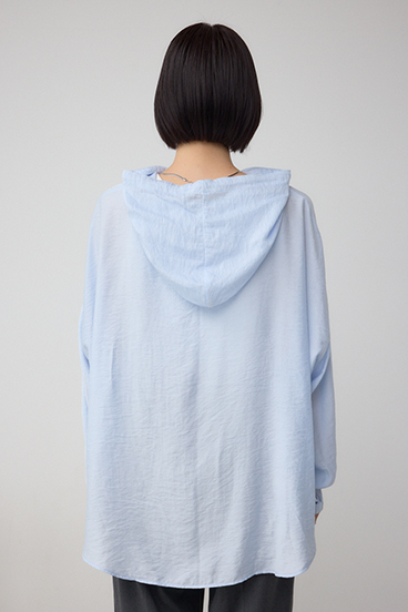 フード付きボタンシャツ 詳細画像