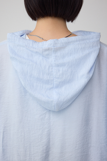 フード付きボタンシャツ 詳細画像